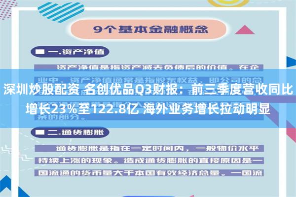 深圳炒股配资 名创优品Q3财报：前三季度营收同比增长23%至122.8亿 海外业务增长拉动明显